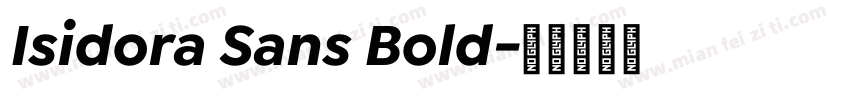 Isidora Sans Bold字体转换